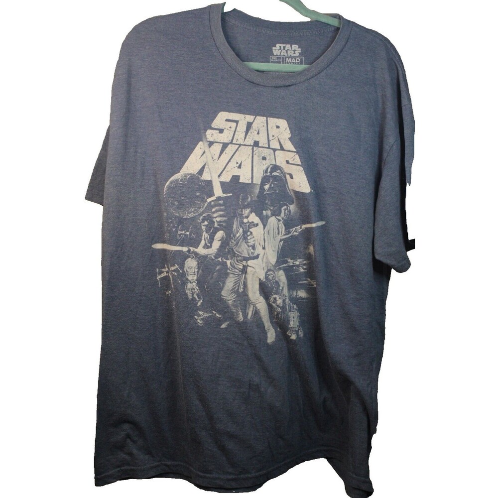 Star Wars A New Hope Original Movie Poster Men's T Shirt Size XL Mad Engine